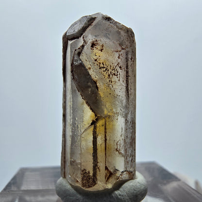 Seltener Baryt X Kristall, braun gelb Brukkaros, Namibia 24*11*9mm