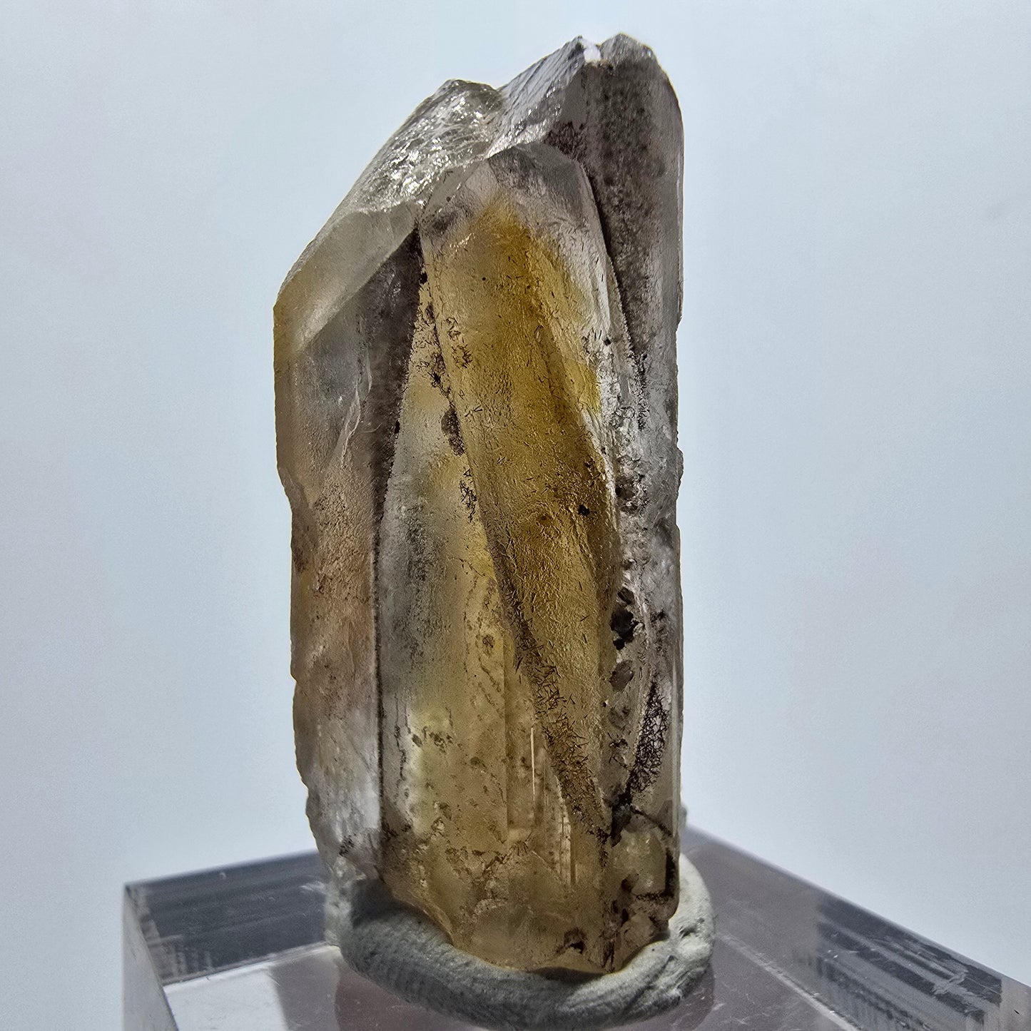 Seltener Baryt X Kristall, braun gelb Brukkaros, Namibia 35*16*15mm