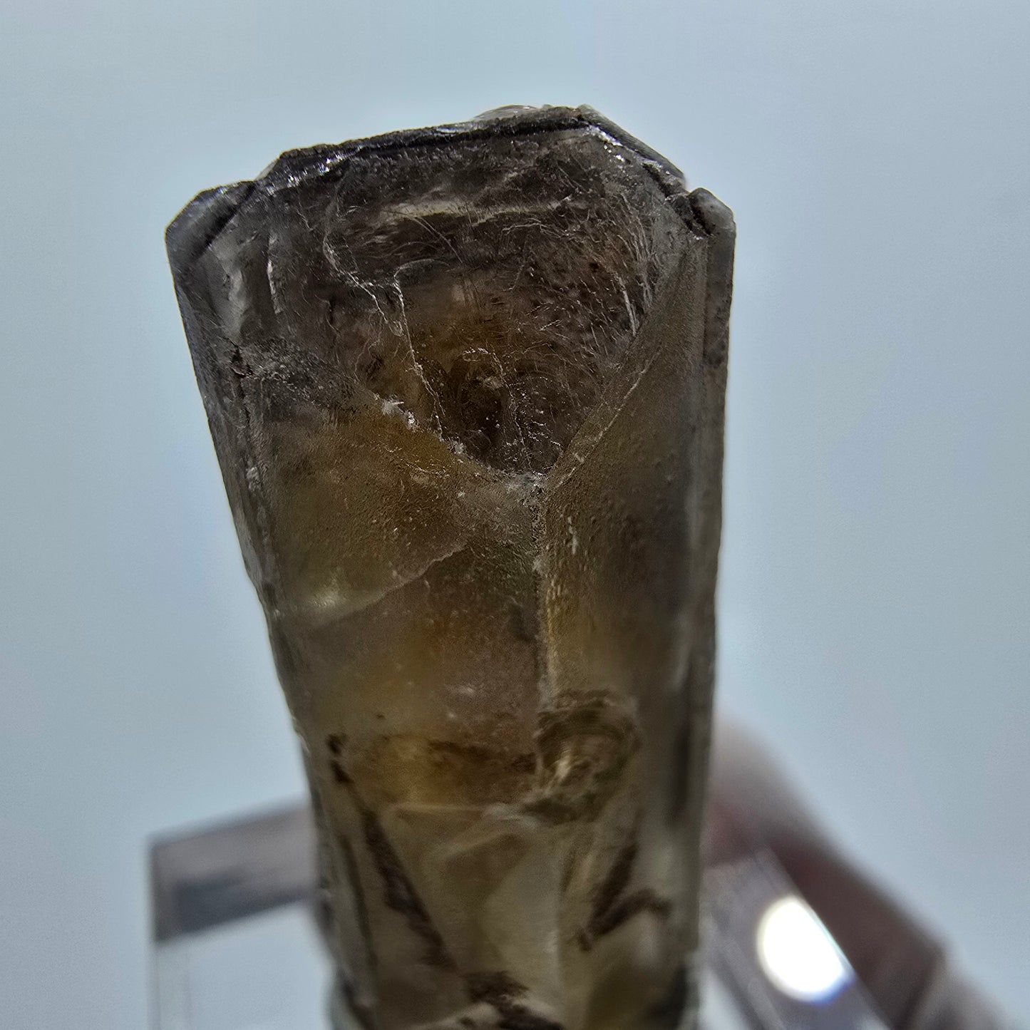 Seltener Baryt X Kristall, braun gelb Brukkaros, Namibia 35*16*15mm