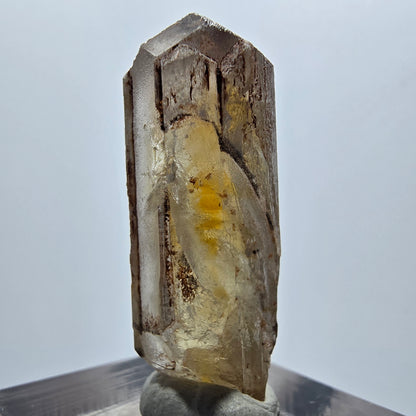 Seltener Baryt X Kristall, braun gelb Brukkaros, Namibia 34*12*11mm