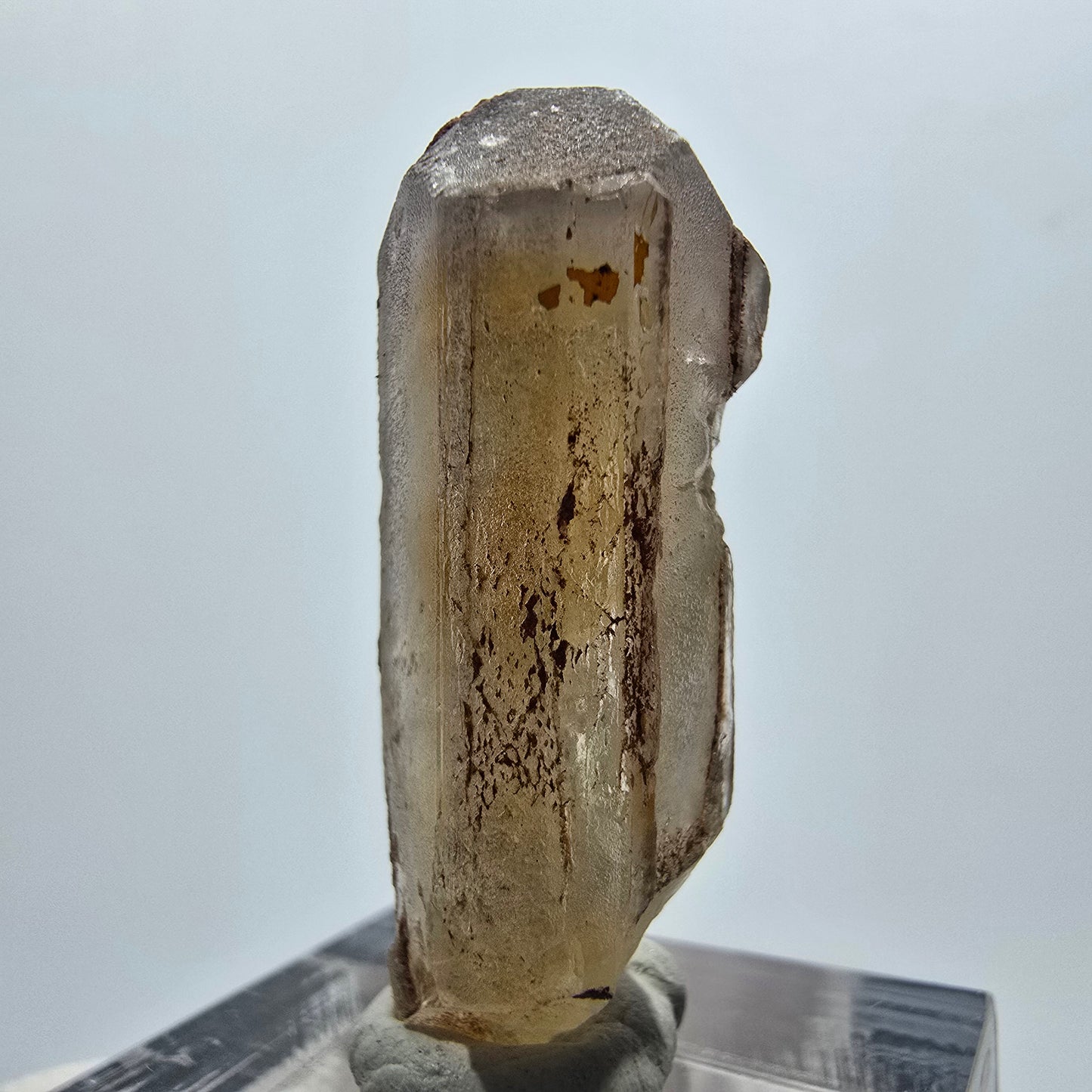 Seltener Baryt X Kristall, braun gelb Brukkaros, Namibia 34*12*11mm