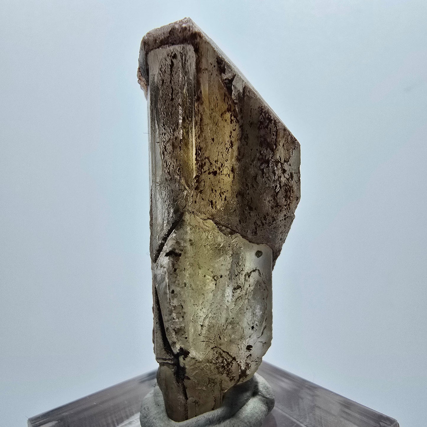 Seltener Baryt X Kristall, braun gelb Brukkaros, Namibia 43*16*14mm