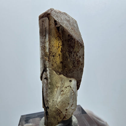 Seltener Baryt X Kristall, braun gelb Brukkaros, Namibia 43*16*14mm