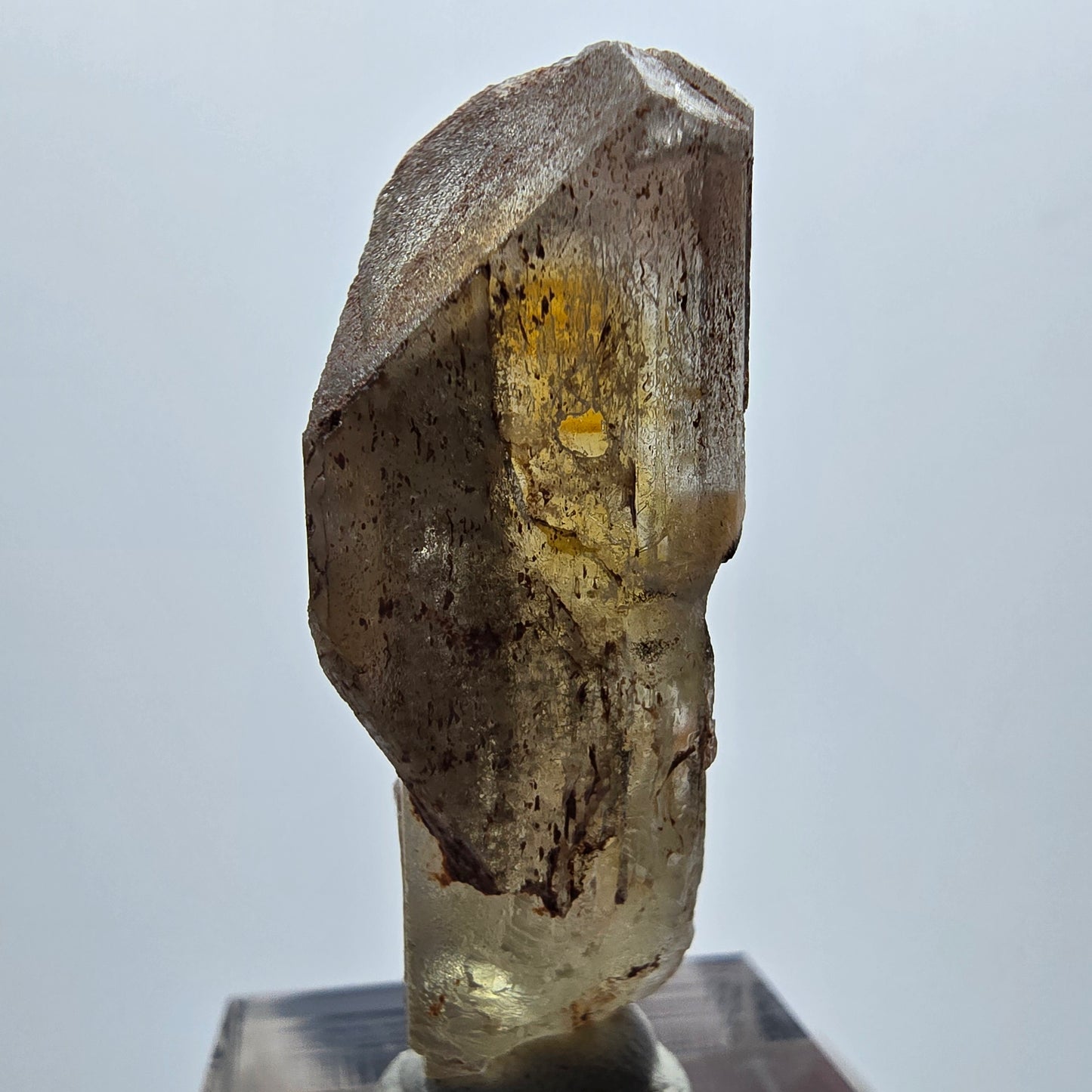 Seltener Baryt X Kristall, braun gelb Brukkaros, Namibia 43*16*14mm