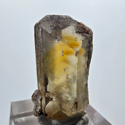 Seltener Baryt X Kristall, braun gelb Brukkaros, Namibia 31*17*11mm