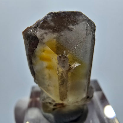 Seltener Baryt X Kristall, braun gelb Brukkaros, Namibia 31*17*11mm