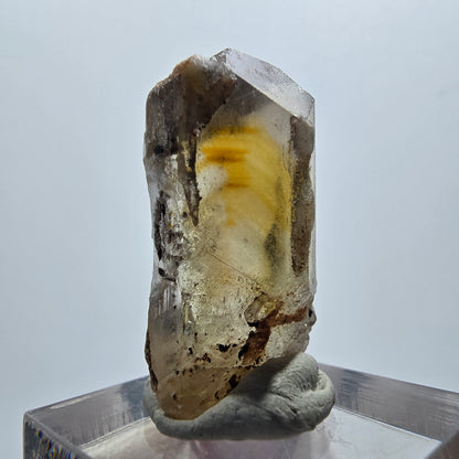 Seltener Baryt X Kristall, braun gelb Brukkaros, Namibia 31*17*11mm