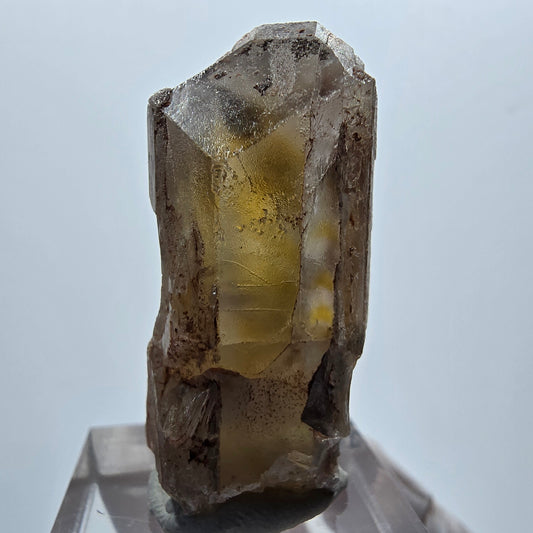 Cristal de barytine rare, brun-jaune, Brukkaros, Namibie, 31*18*15 mm 