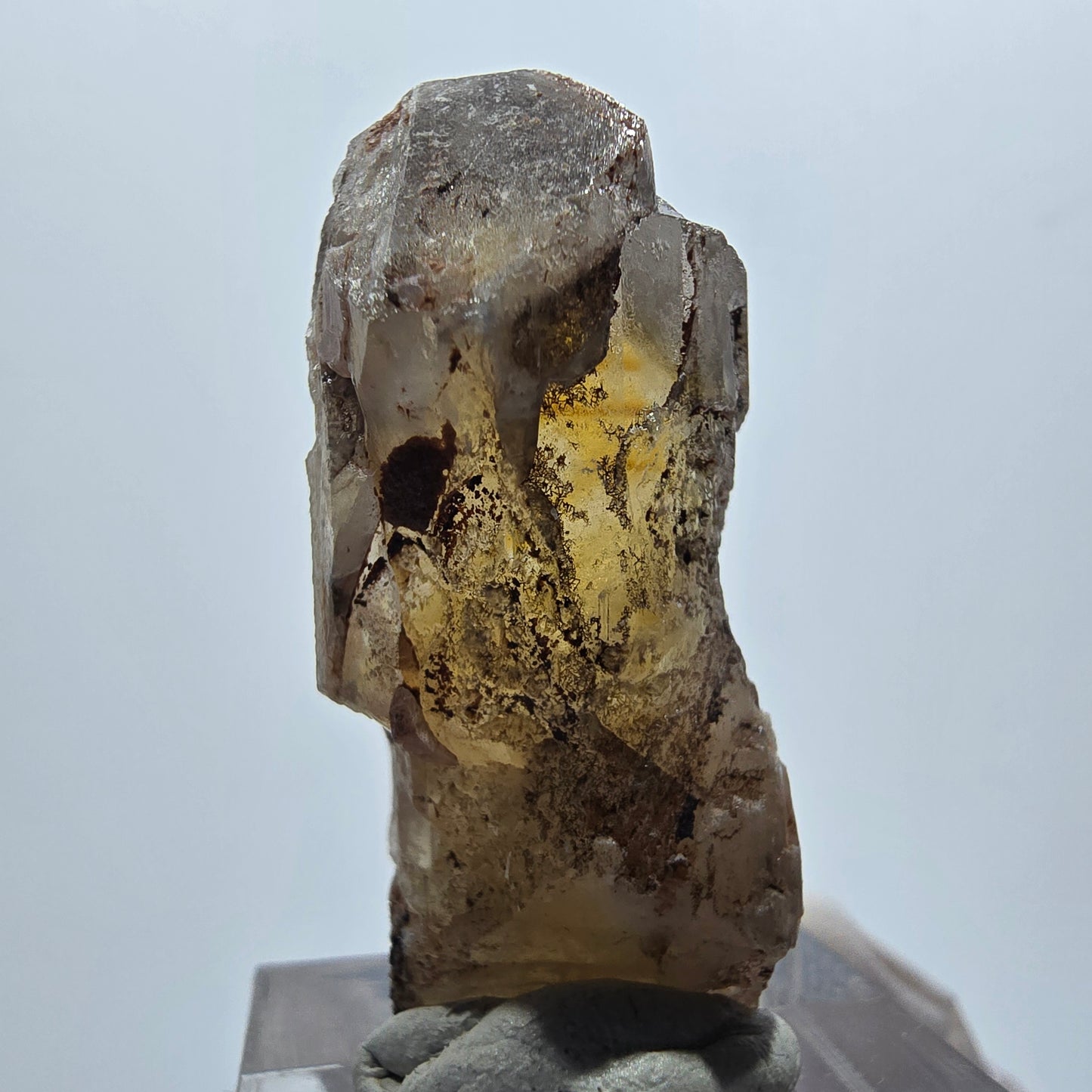 Seltener Baryt X Kristall, braun gelb Brukkaros, Namibia 31*18*15mm