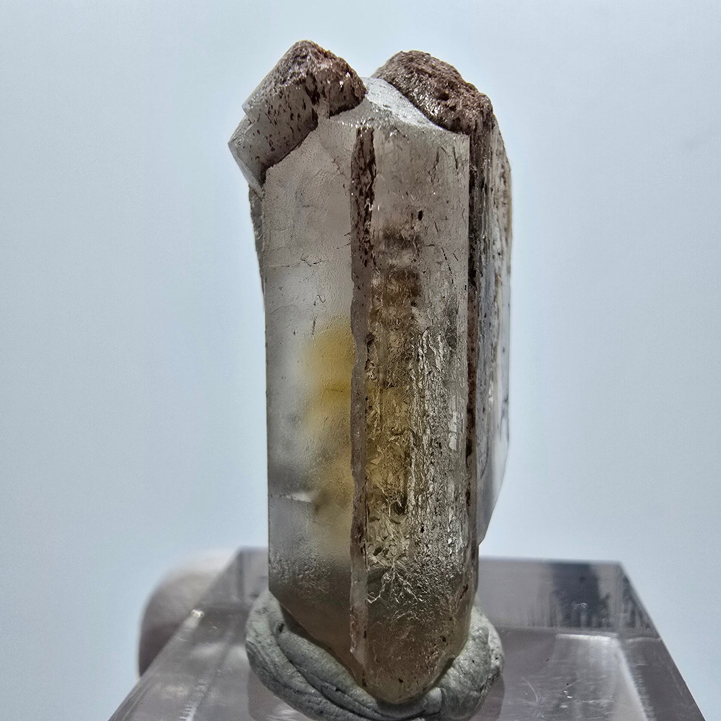 Seltener Baryt X Kristall, braun gelb Brukkaros, Namibia 33*16*12mm