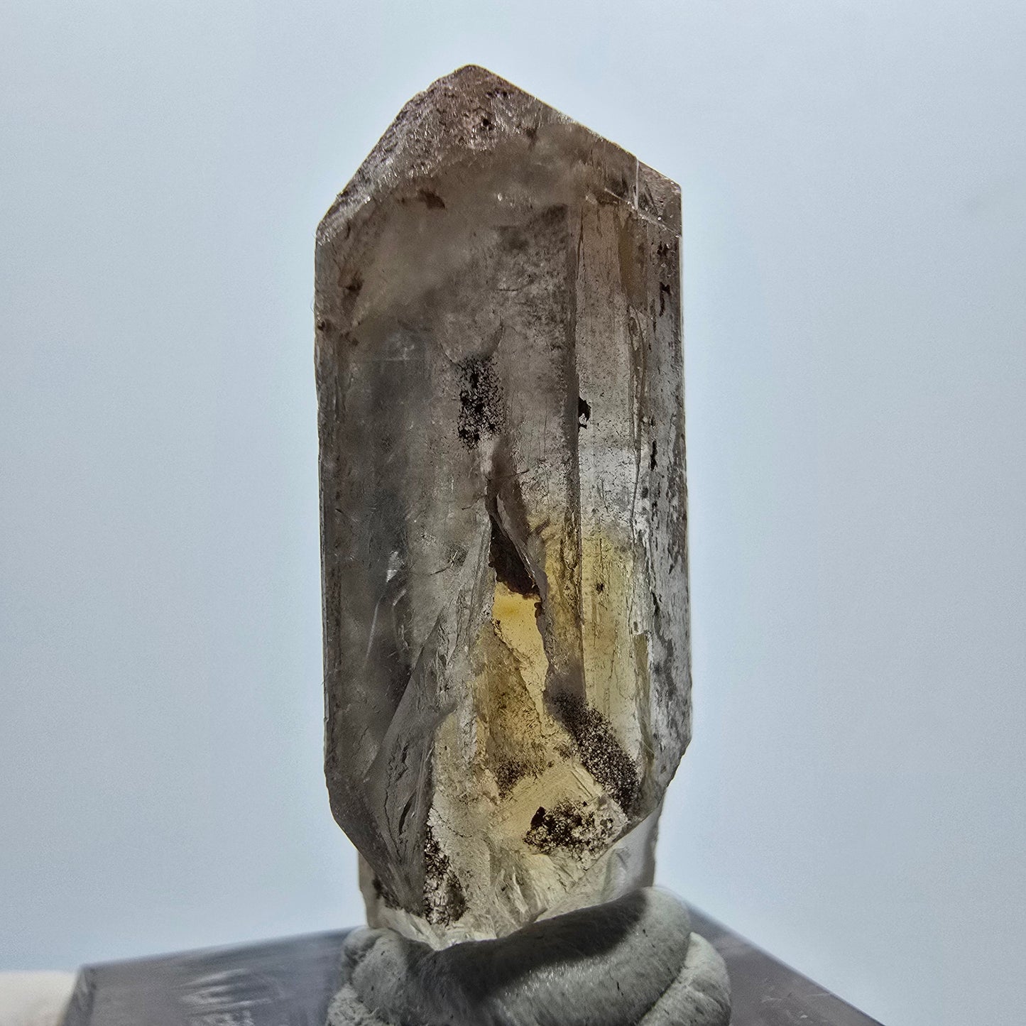 Seltener Baryt X Kristall, braun gelb Brukkaros, Namibia 33*16*12mm