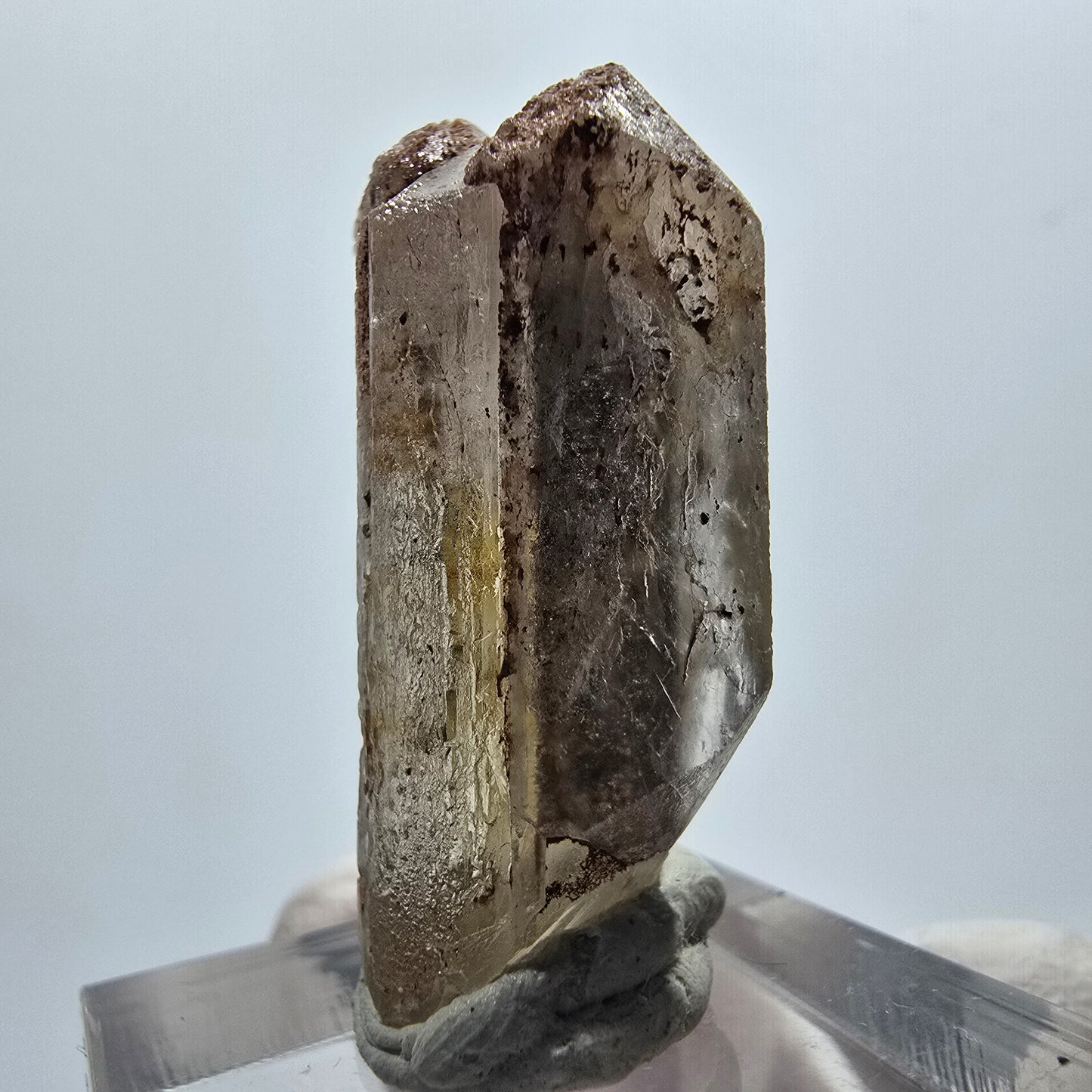 Seltener Baryt X Kristall, braun gelb Brukkaros, Namibia 33*16*12mm