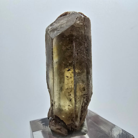 Cristal de barytine rare, brun-jaune, Brukkaros, Namibie, 44*22*18 mm 