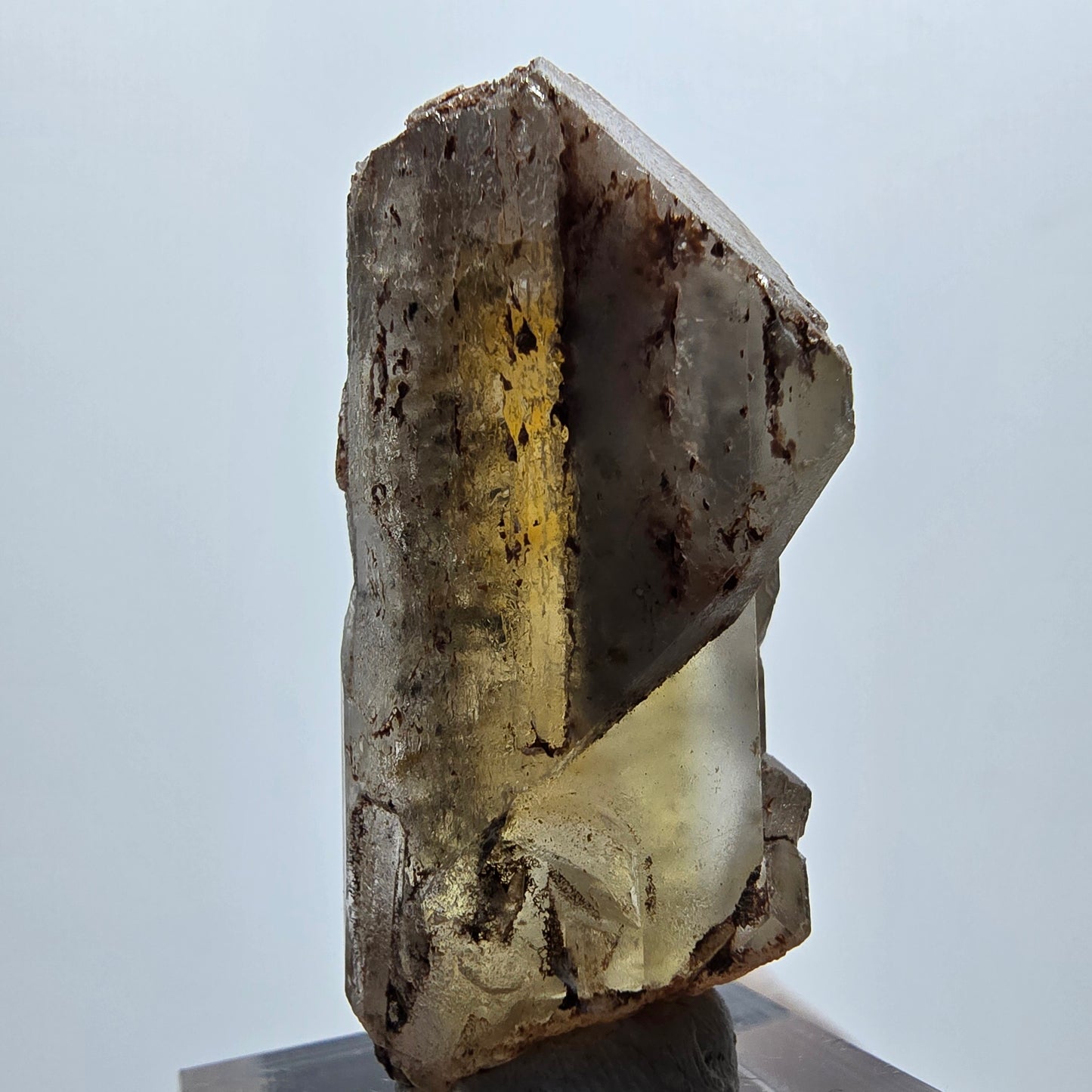 Seltener Baryt X Kristall, braun gelb Brukkaros, Namibia 44*22*18mm