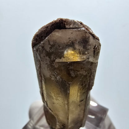 Seltener Baryt X Kristall, braun gelb Brukkaros, Namibia 44*22*18mm