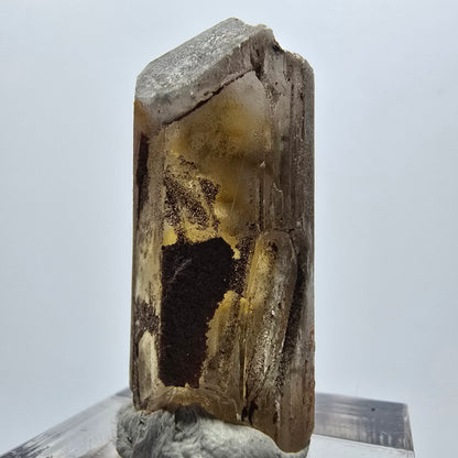 Seltener Baryt X Kristall, braun gelb Brukkaros, Namibia 34*18*15mm