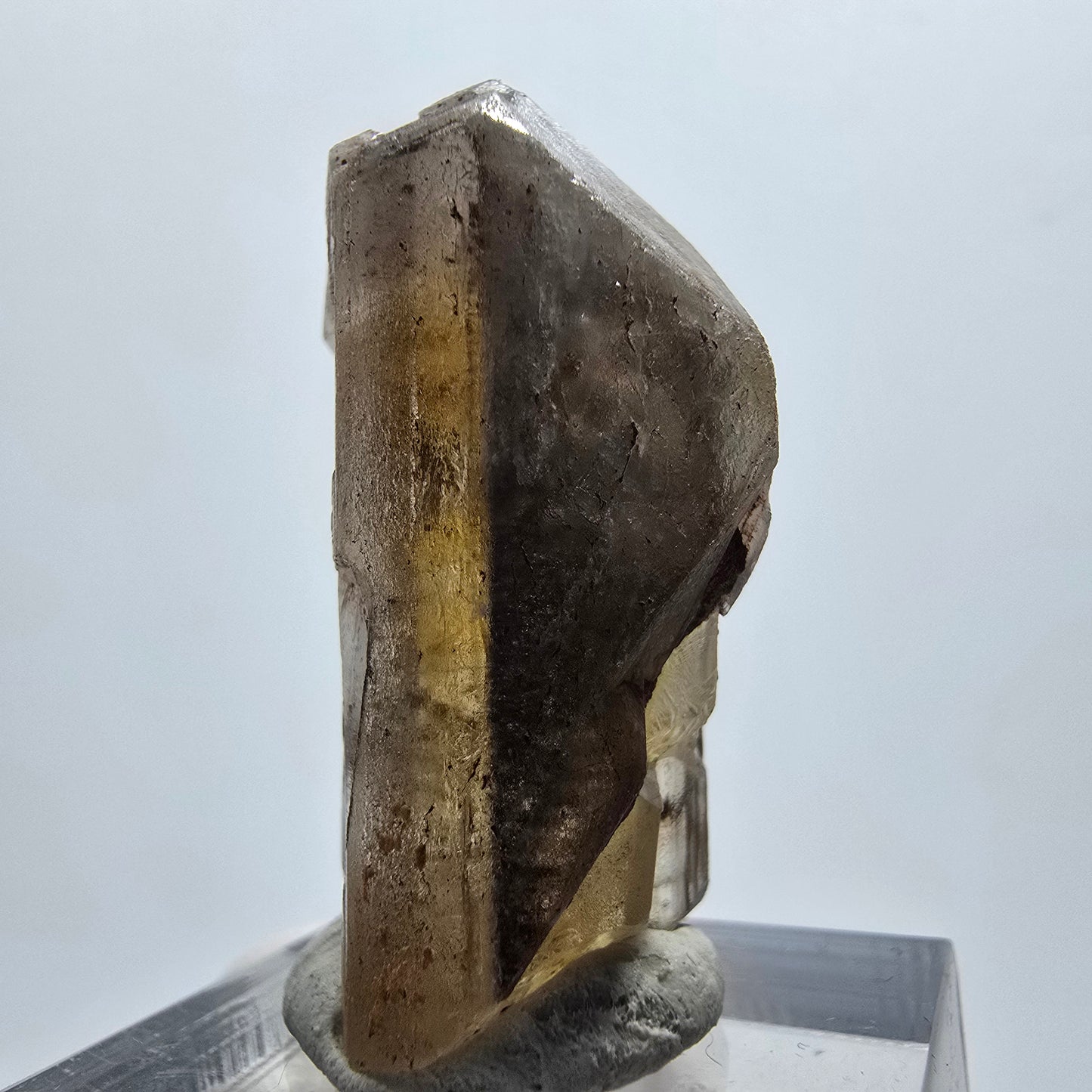 Seltener Baryt X Kristall, braun gelb Brukkaros, Namibia 34*18*15mm