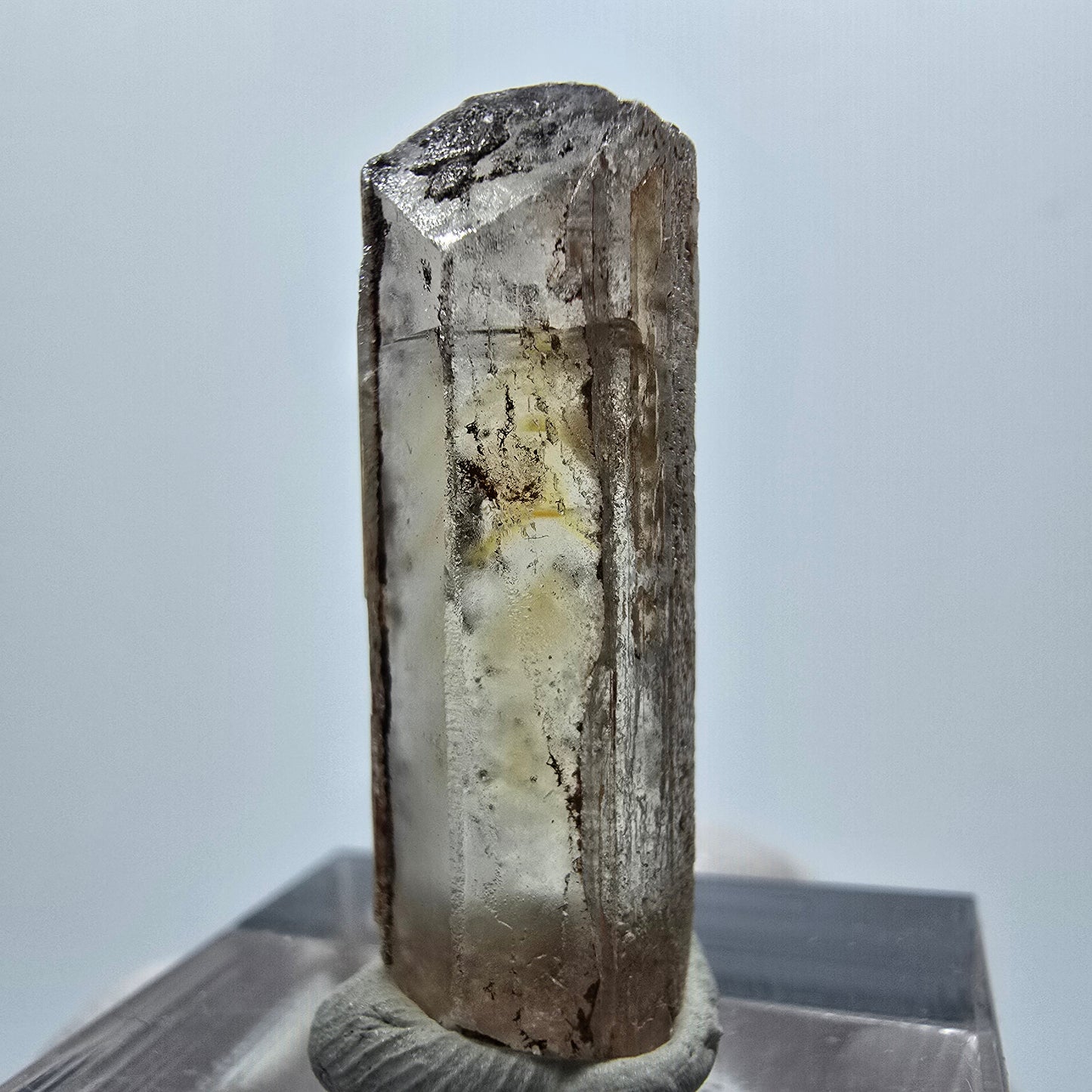 Seltener Baryt X Kristall, braun gelb Brukkaros, Namibia 29*10*9mm