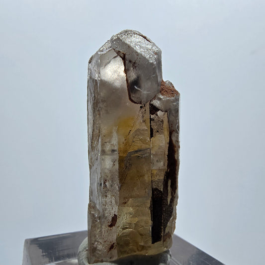 Cristal de barytine rare, brun-jaune, Brukkaros, Namibie, 36*17*14 mm 