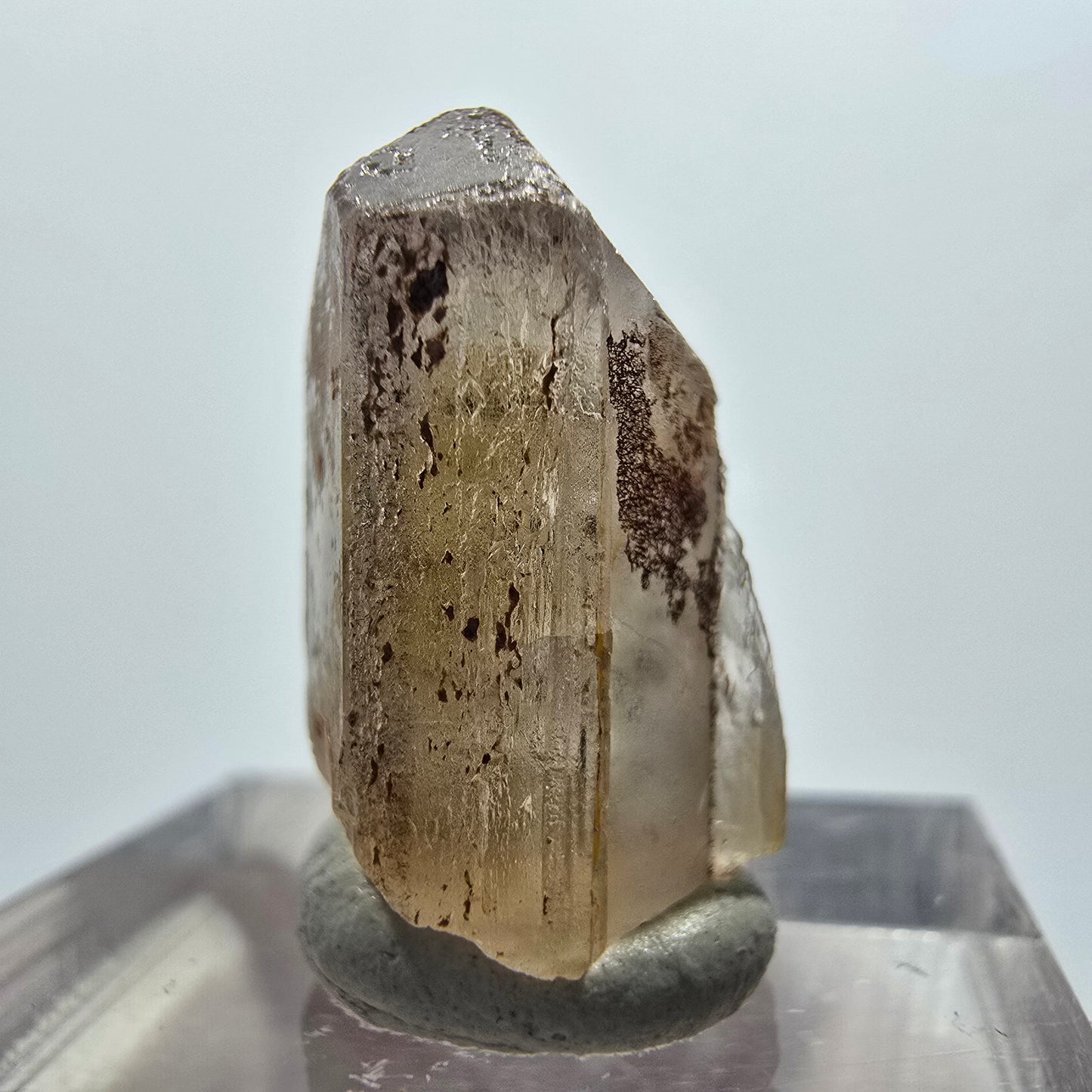 Seltener Baryt X Kristall, braun gelb Brukkaros, Namibia 20*11*10mm