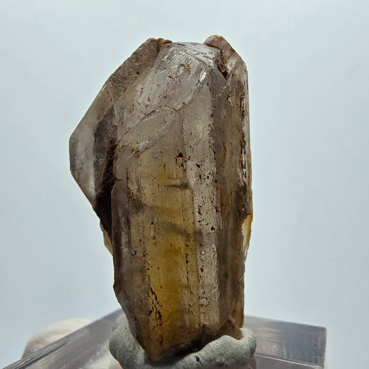 Cristal de barytine rare, brun-jaune, Brukkaros, Namibie, 34 x 16 x 14 mm 