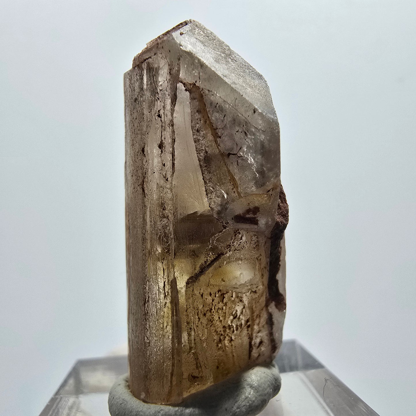 Seltener Baryt X Kristall, braun gelb Brukkaros, Namibia 34*16*14mm