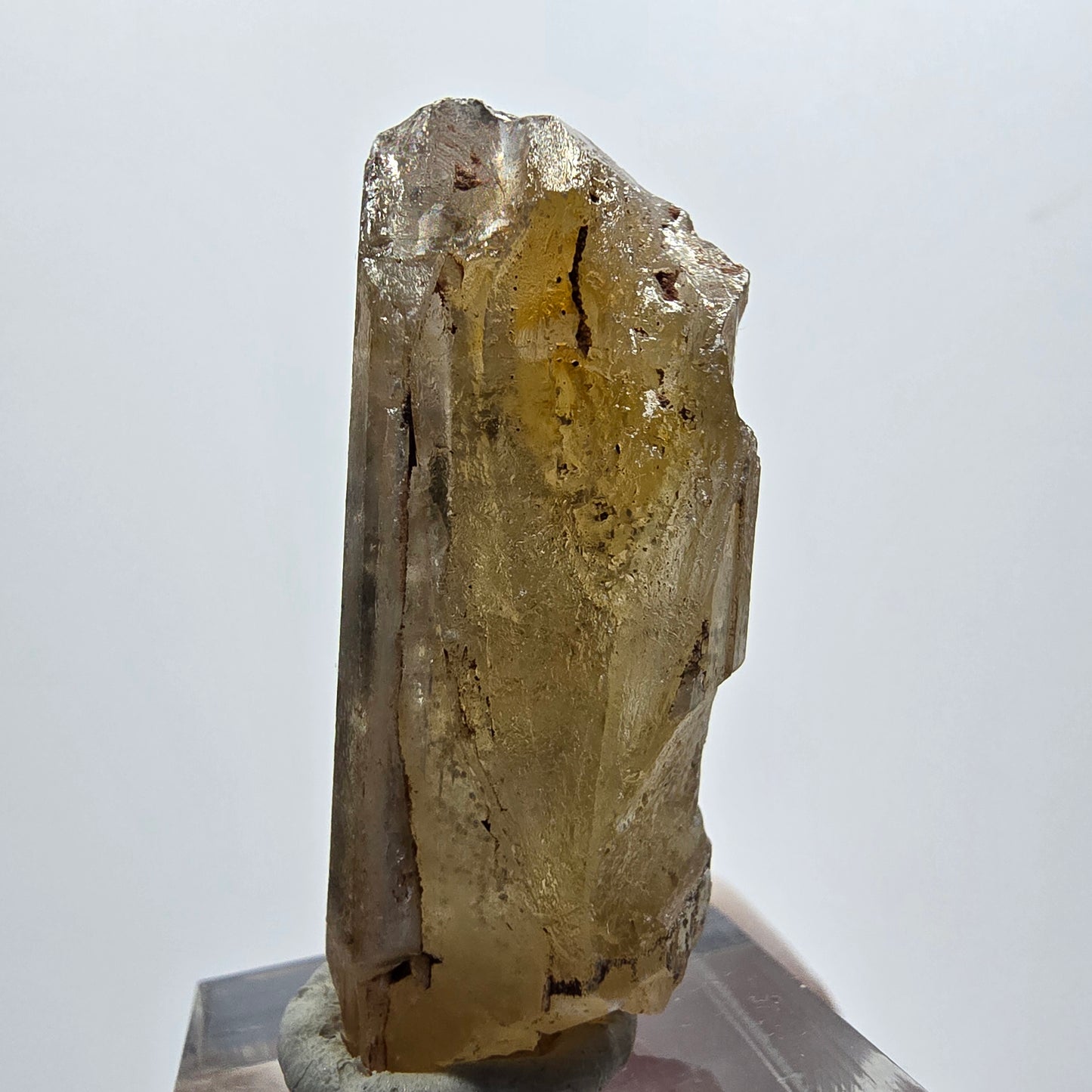 Seltener Baryt X Kristall, braun gelb Brukkaros, Namibia 43*21*18mm