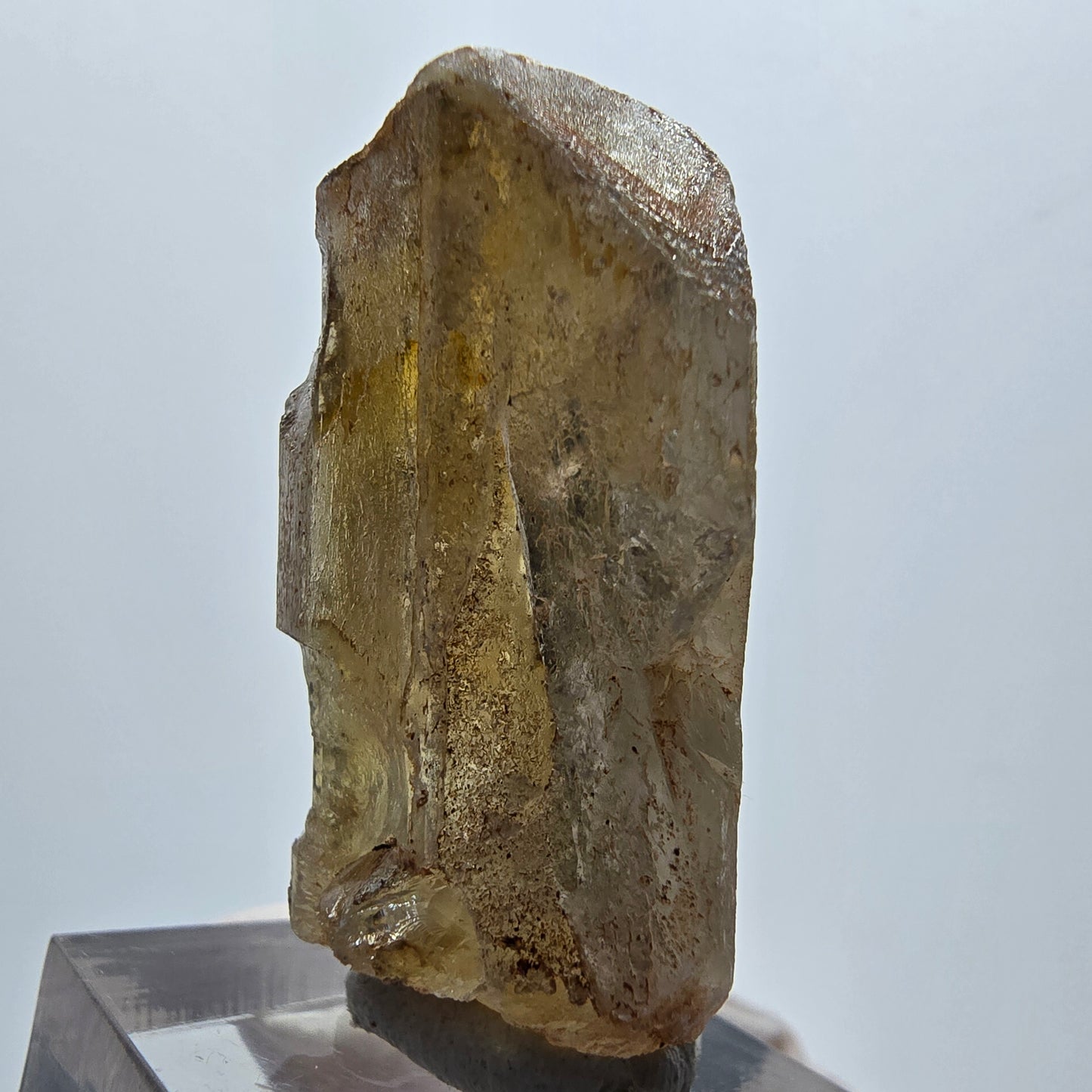 Seltener Baryt X Kristall, braun gelb Brukkaros, Namibia 43*21*18mm