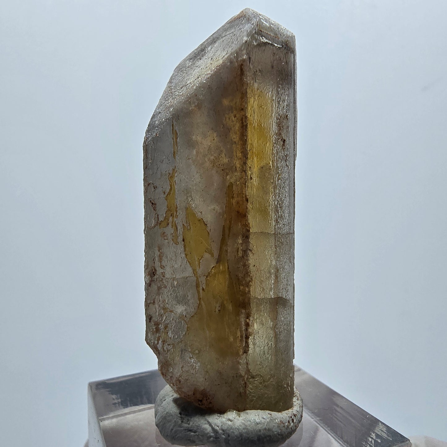 Seltener Baryt X Kristall, braun gelb Brukkaros, Namibia 48*19*16mm