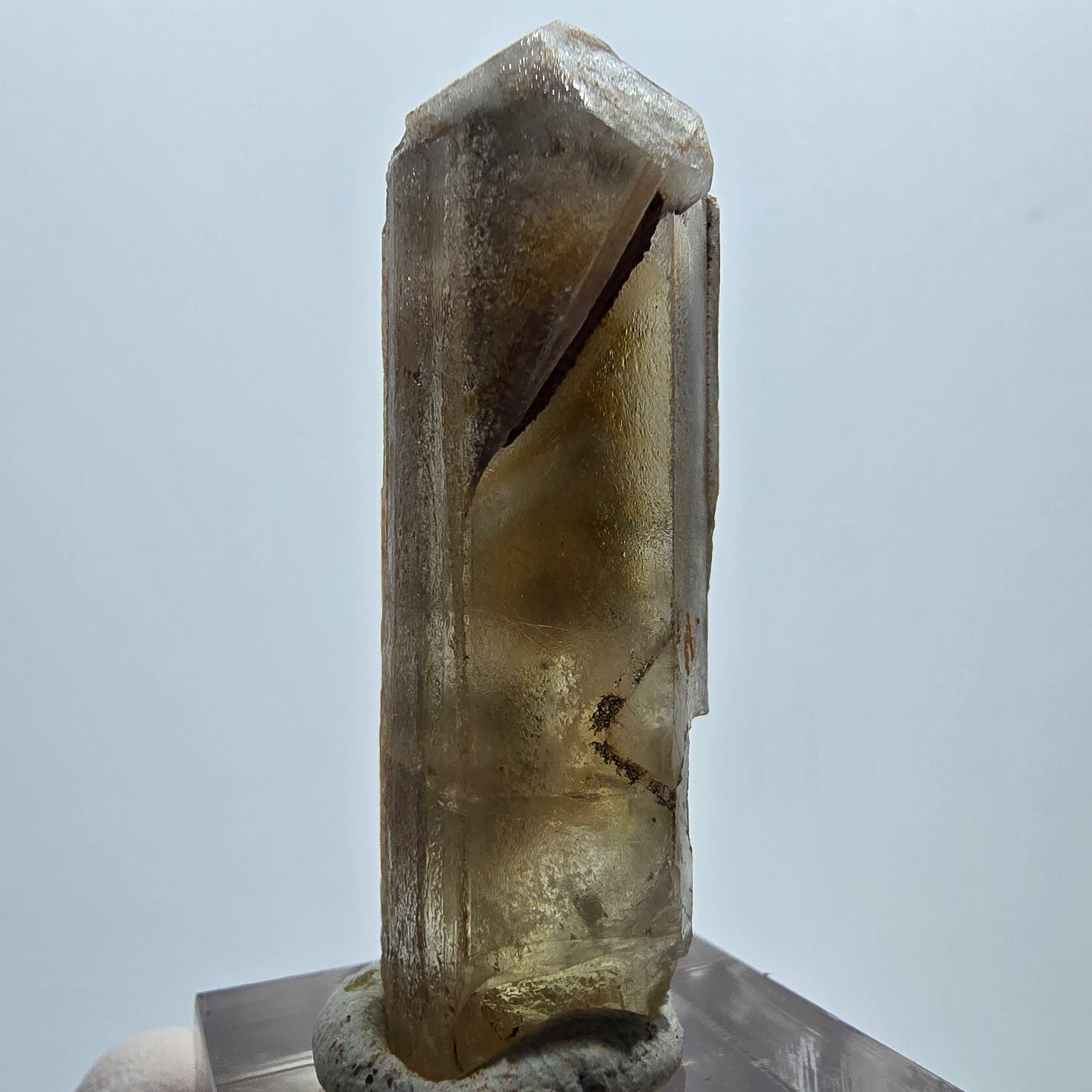 Seltener Baryt X Kristall, braun gelb Brukkaros, Namibia 48*19*16mm