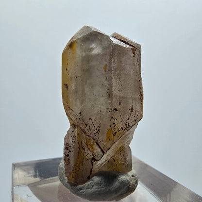 Seltener Baryt X Kristall, braun gelb Brukkaros, Namibia 27*14*11mm