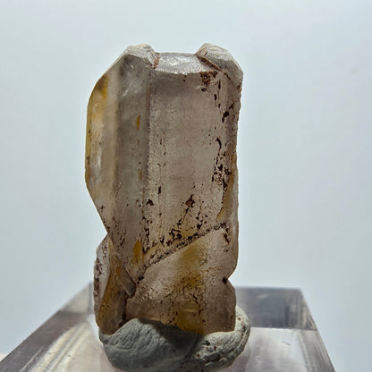 Seltener Baryt X Kristall, braun gelb Brukkaros, Namibia 27*14*11mm