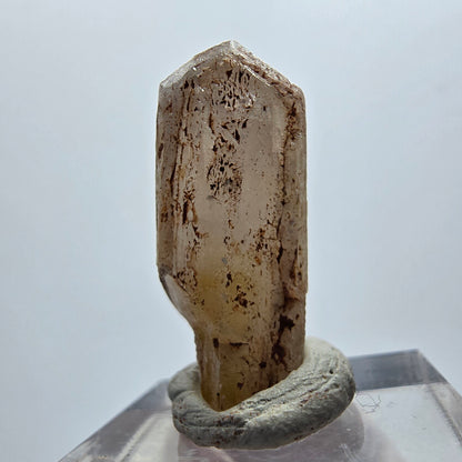 Seltener Baryt X Kristall, braun gelb Brukkaros, Namibia 27*14*11mm