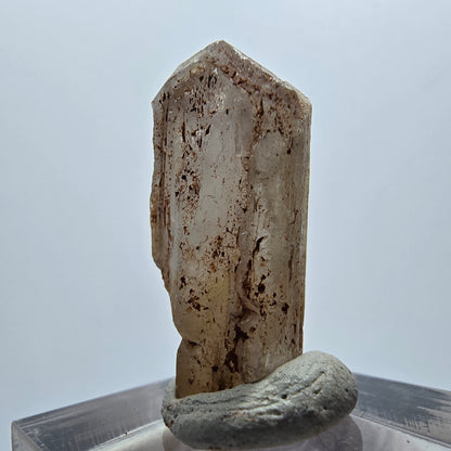 Seltener Baryt X Kristall, braun gelb Brukkaros, Namibia 27*14*11mm