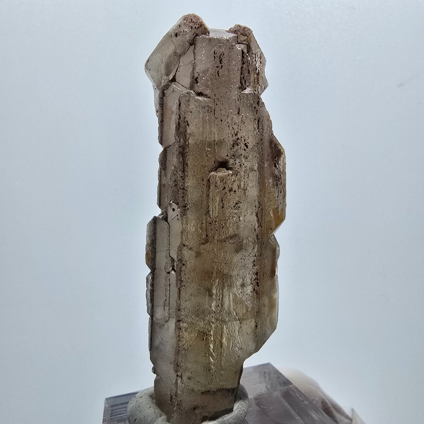 Seltener Baryt X Kristall, braun gelb Brukkaros, Namibia 58*19*14mm