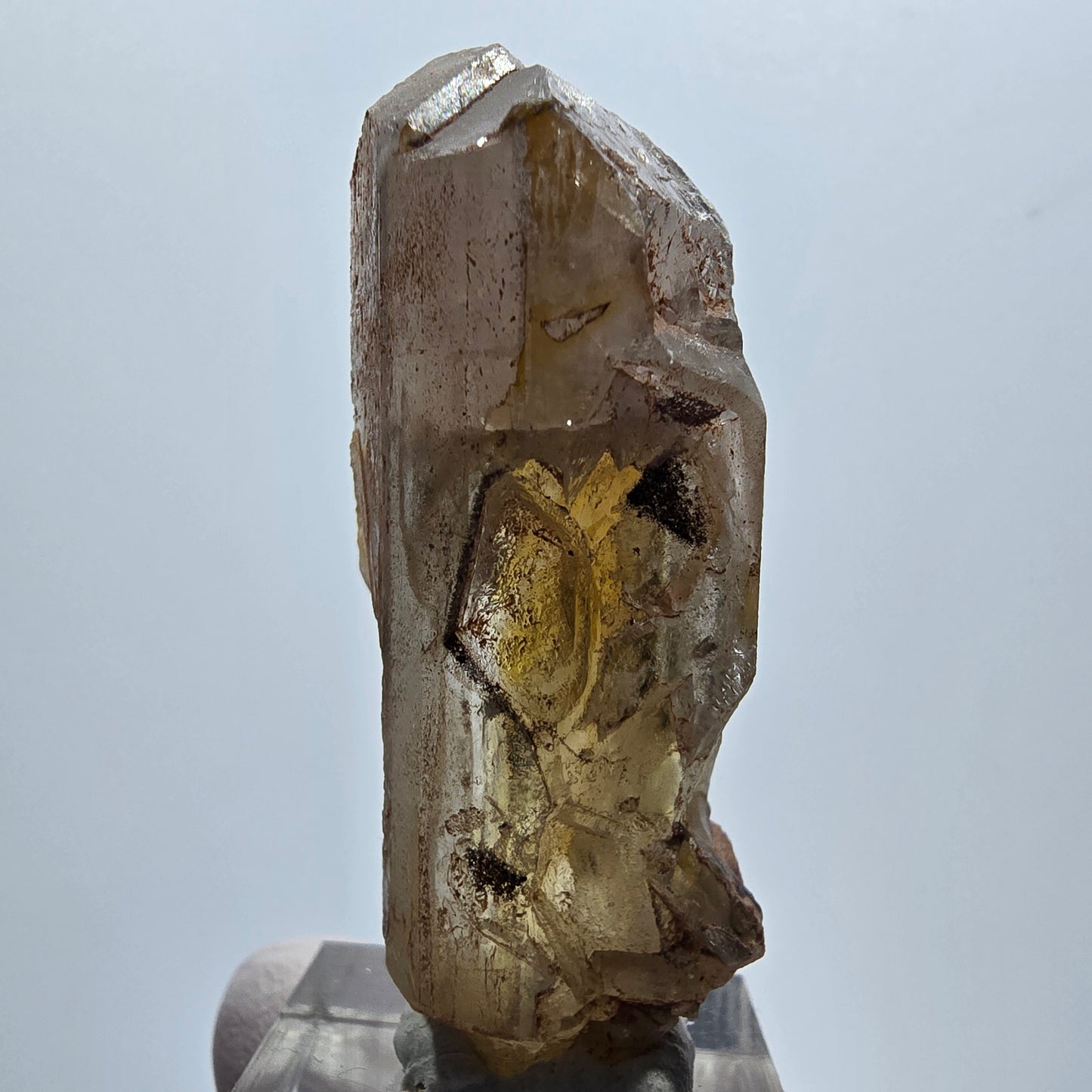 Seltener Baryt X Kristall, braun gelb Brukkaros, Namibia 54*21*20mm