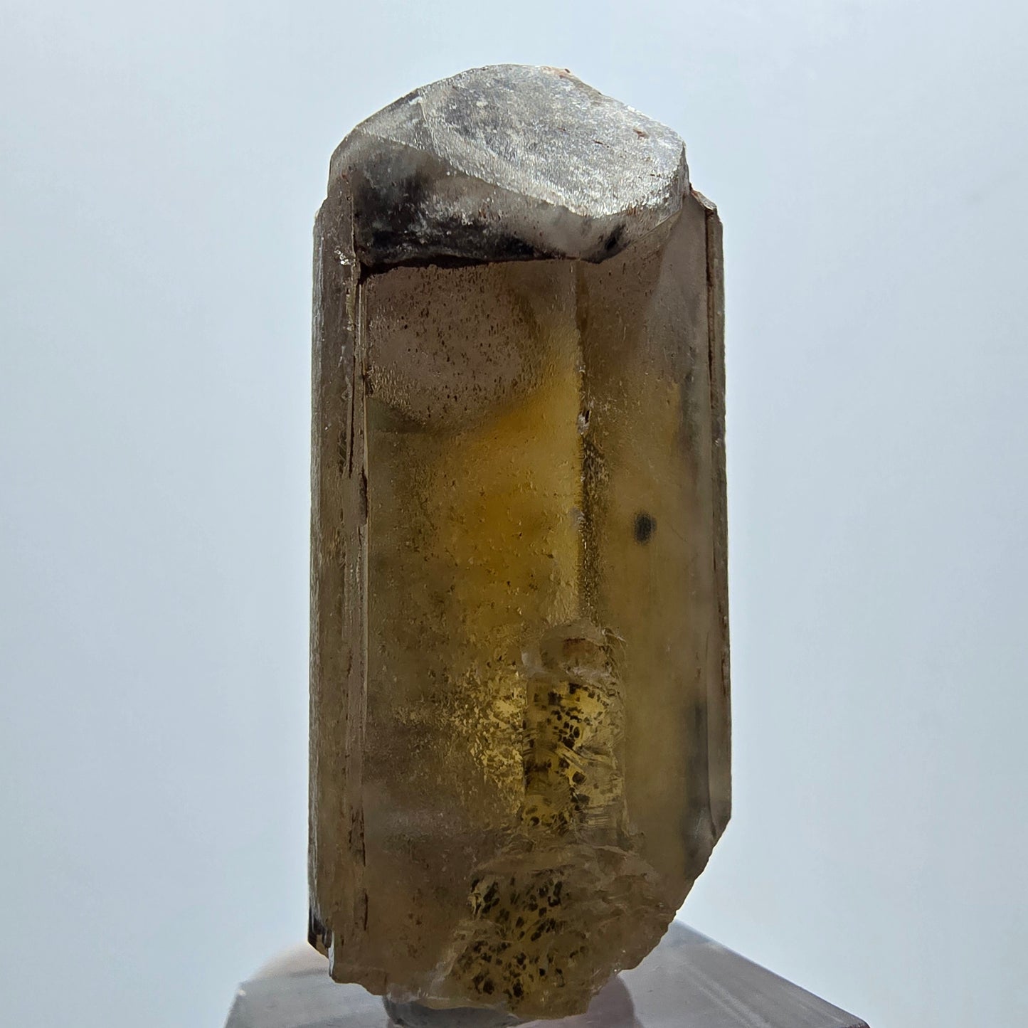 Seltener Baryt X Kristall, braun gelb Brukkaros, Namibia 51*26*21mm