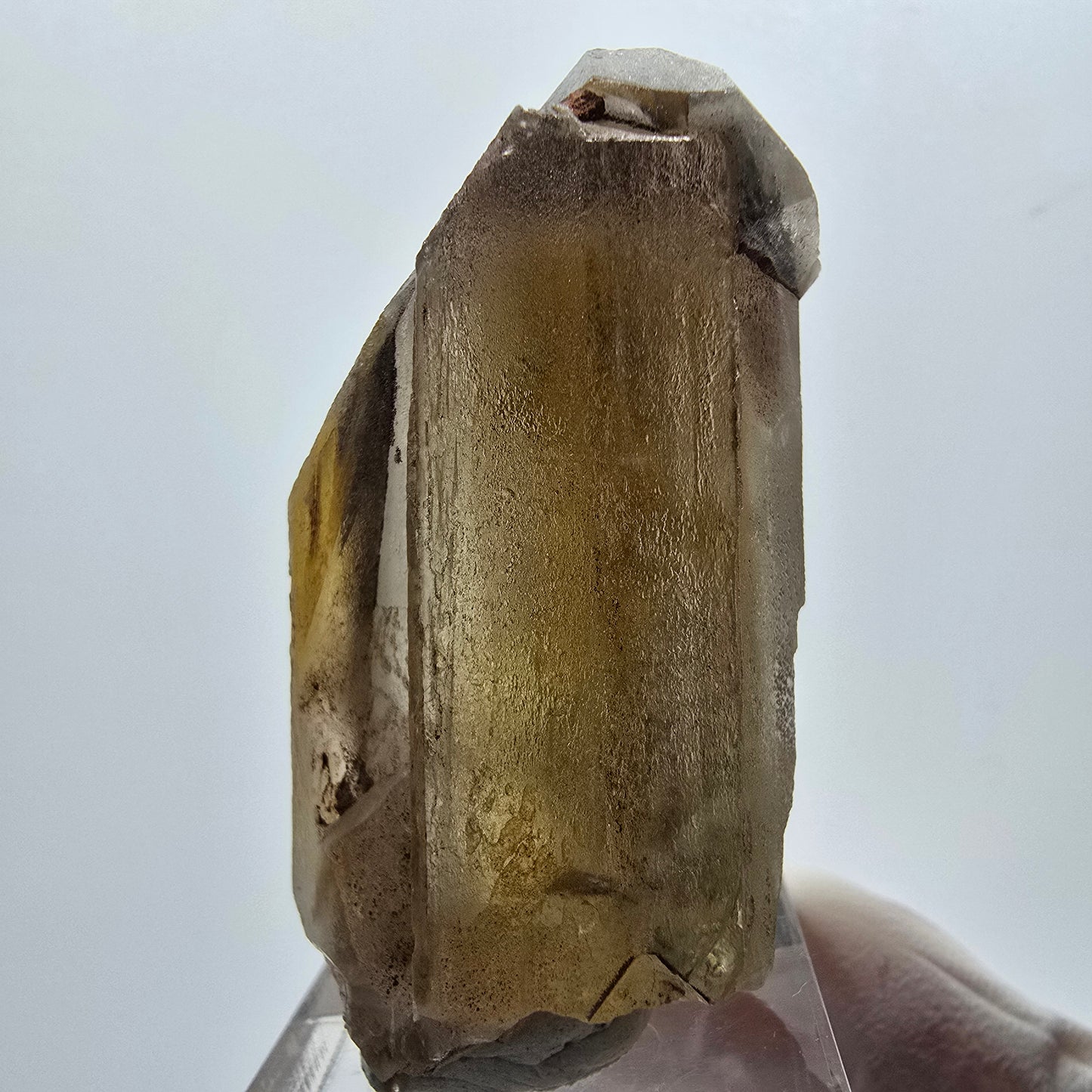 Seltener Baryt X Kristall, braun gelb Brukkaros, Namibia 51*26*21mm