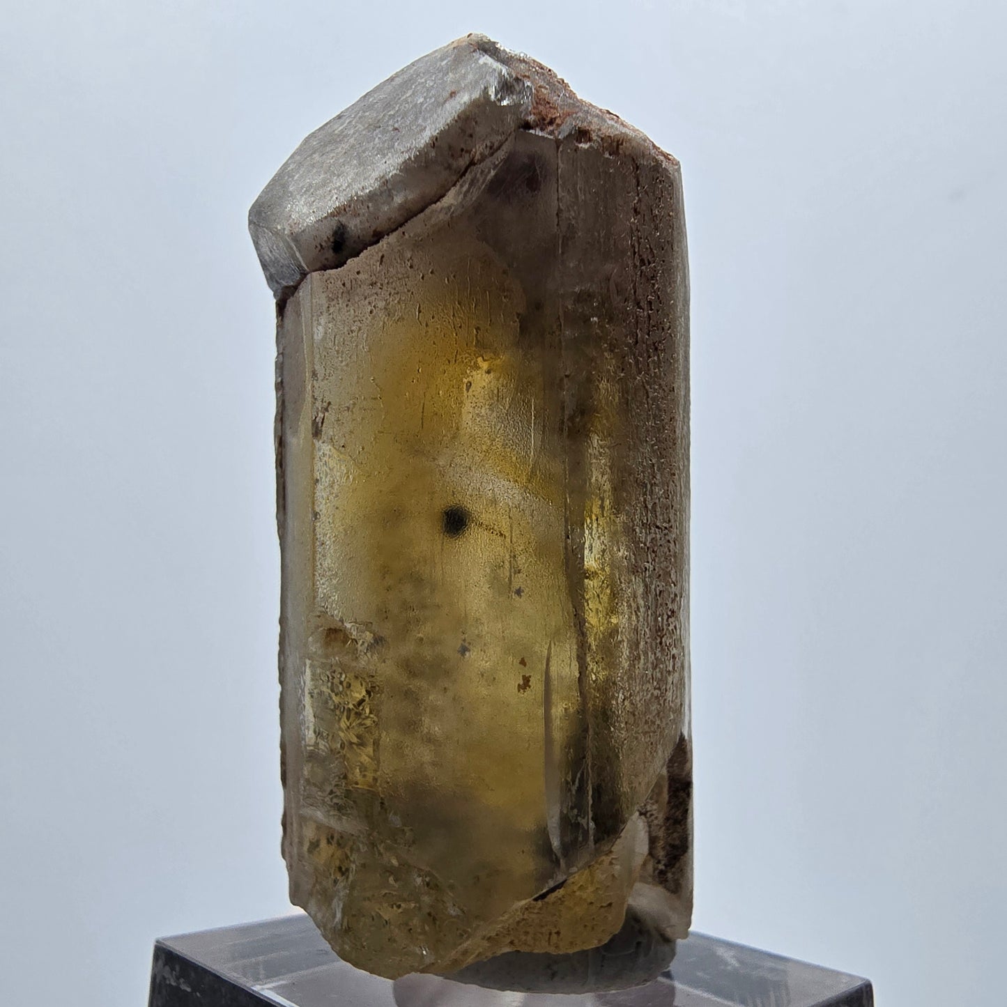 Seltener Baryt X Kristall, braun gelb Brukkaros, Namibia 51*26*21mm