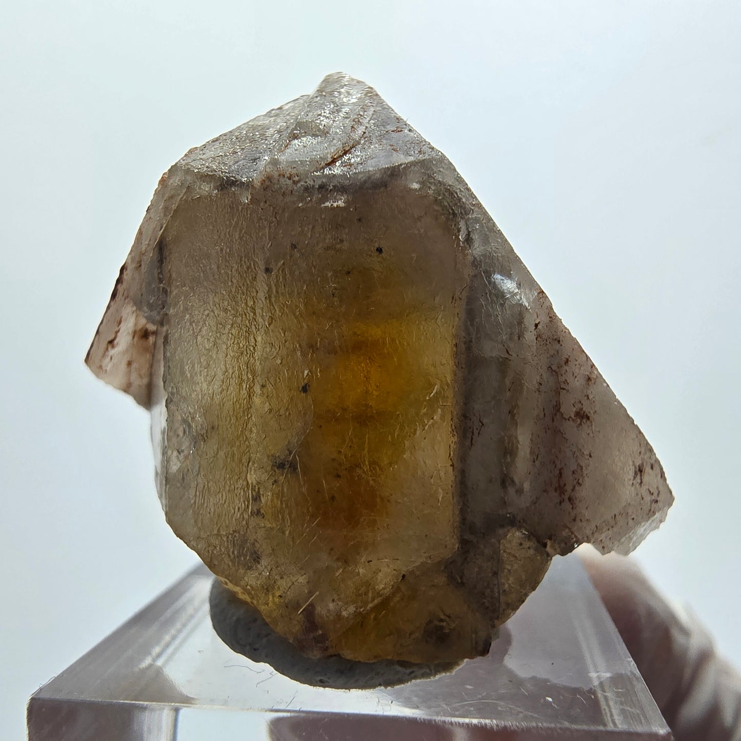 Seltener Baryt X Kristall, braun gelb Brukkaros, Namibia 31*37*26mm