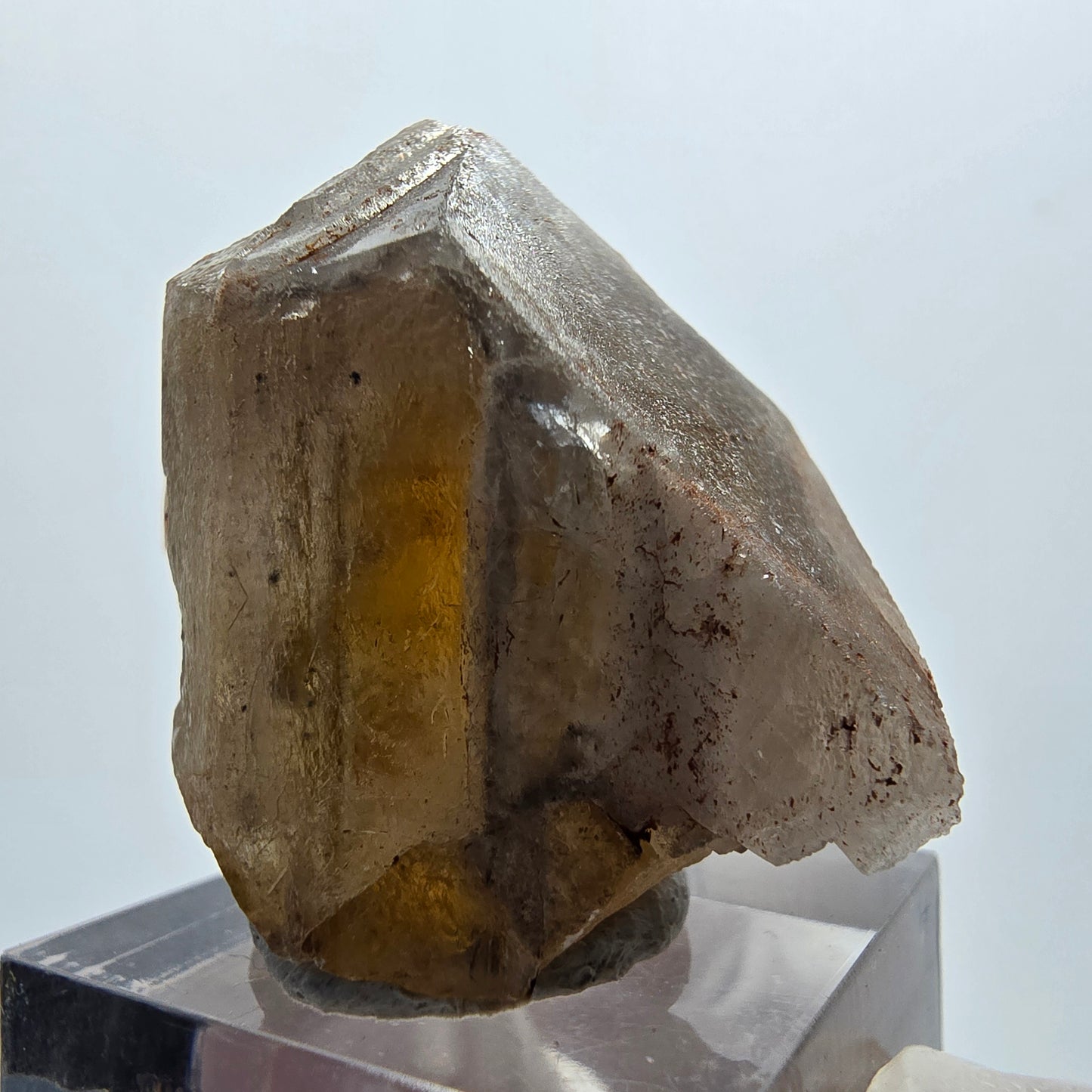 Seltener Baryt X Kristall, braun gelb Brukkaros, Namibia 31*37*26mm