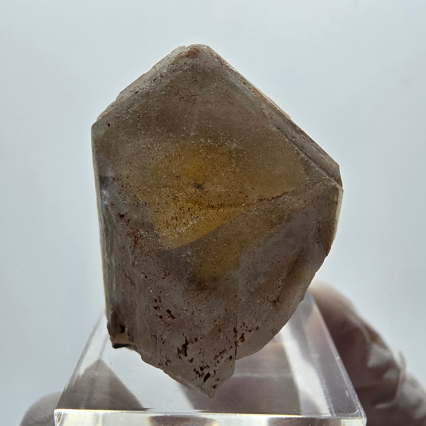 Seltener Baryt X Kristall, braun gelb Brukkaros, Namibia 31*37*26mm