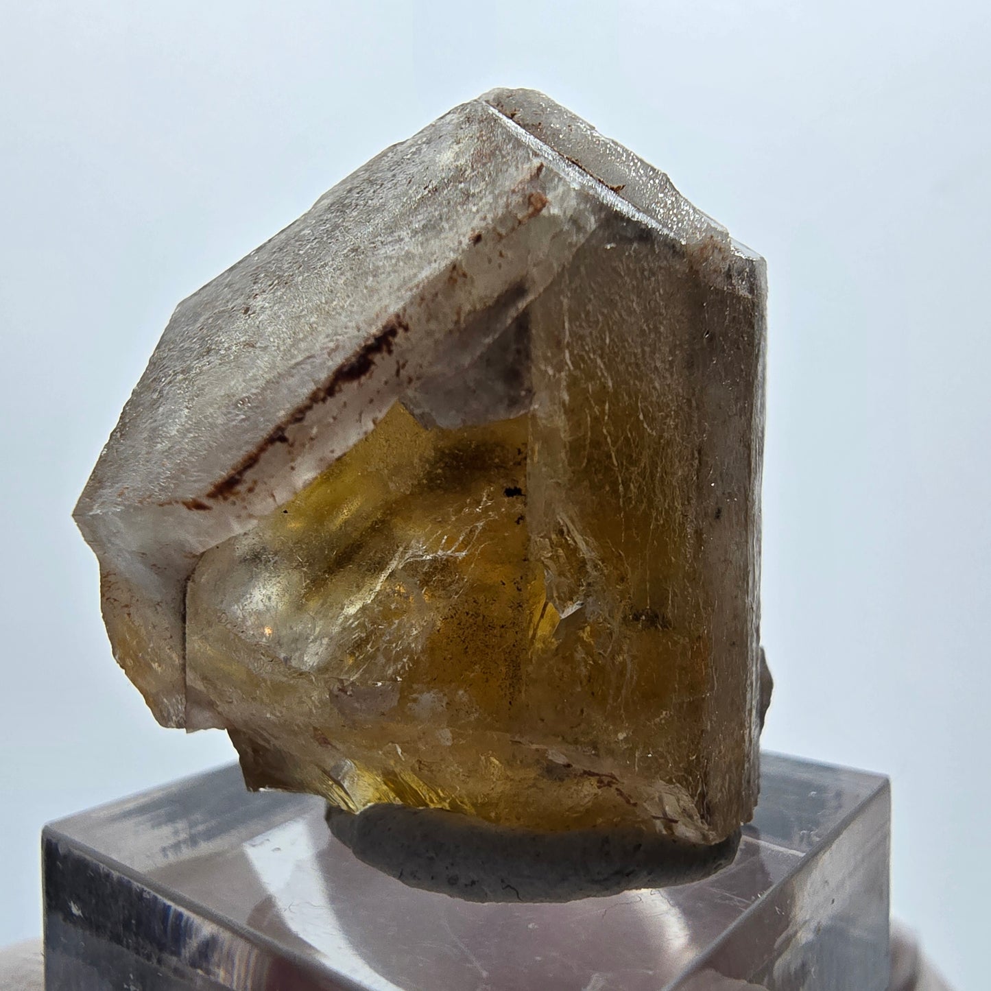 Seltener Baryt X Kristall, braun gelb Brukkaros, Namibia 31*37*26mm