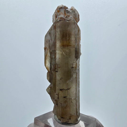 Cristal de barytine rare, jaune brunâtre, Brukkaros, Namibie, 73 x 23 x 16 mm 