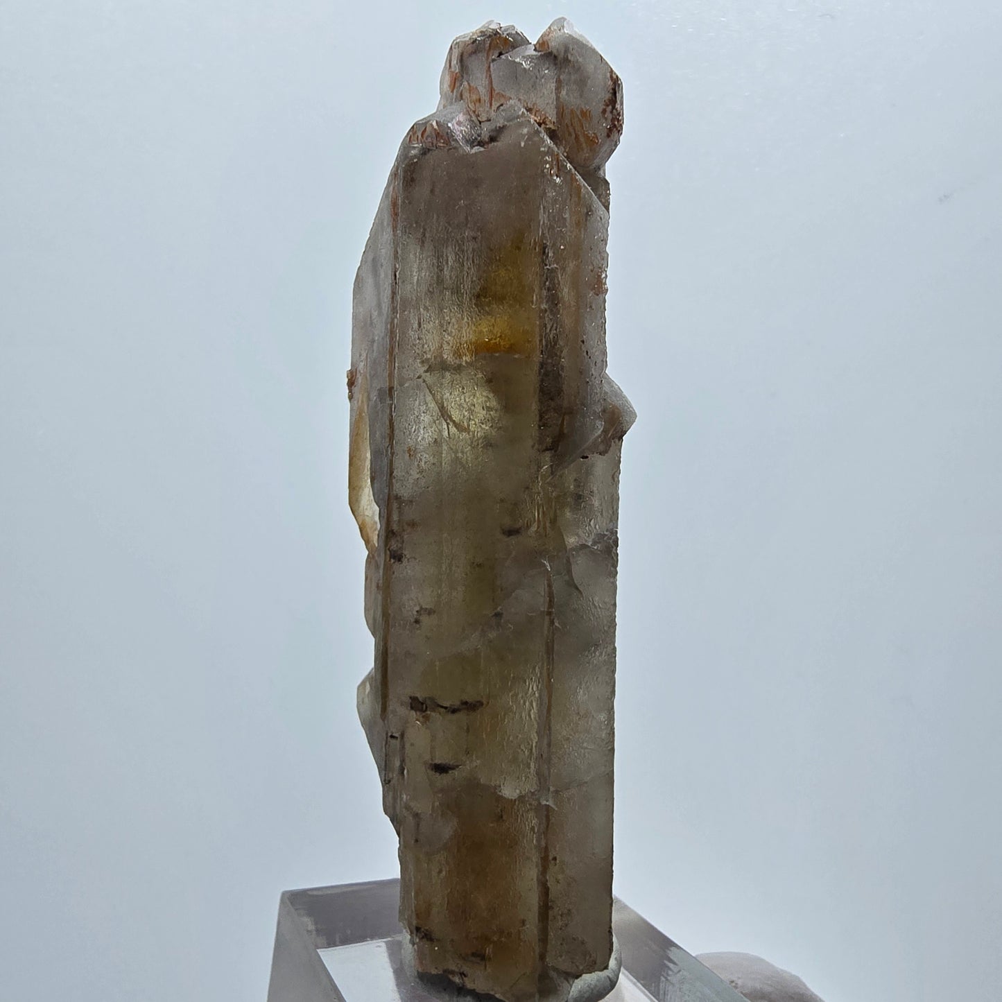 Seltener Baryt X Kristall, braun gelb Brukkaros, Namibia 73*23*16mm