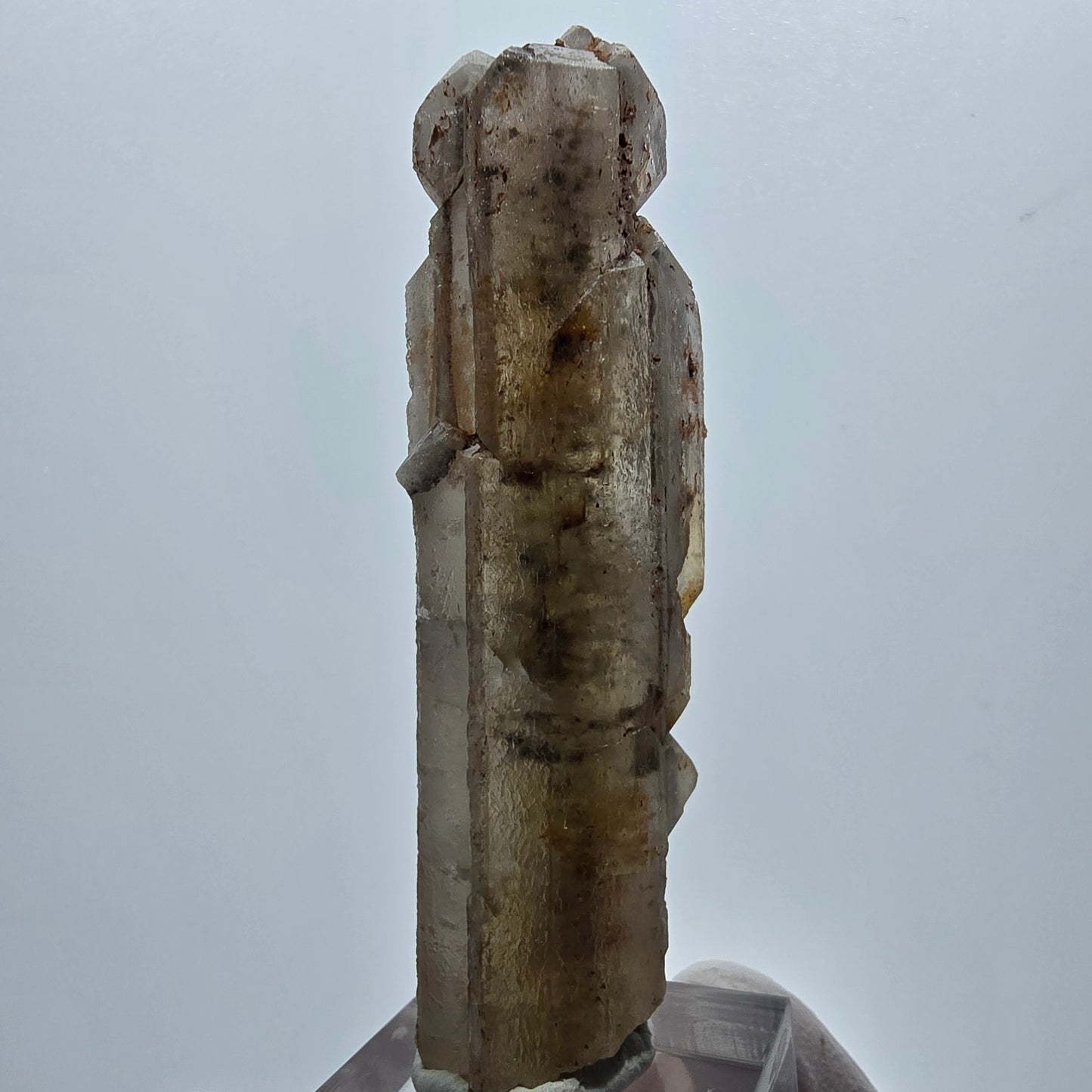 Seltener Baryt X Kristall, braun gelb Brukkaros, Namibia 73*23*16mm