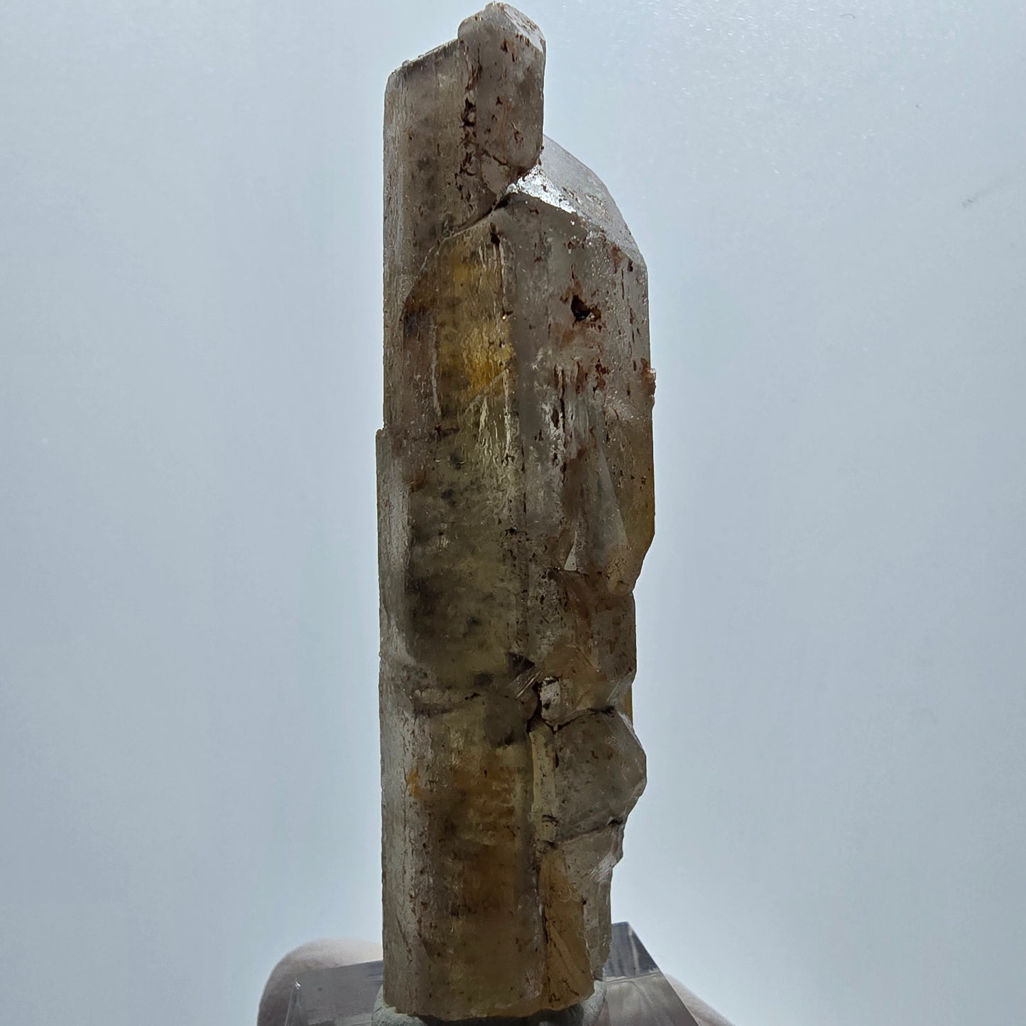 Seltener Baryt X Kristall, braun gelb Brukkaros, Namibia 73*23*16mm