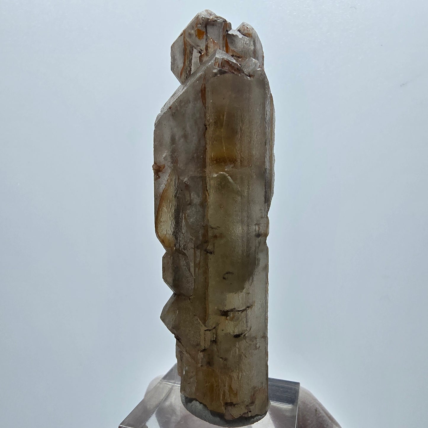 Seltener Baryt X Kristall, braun gelb Brukkaros, Namibia 73*23*16mm