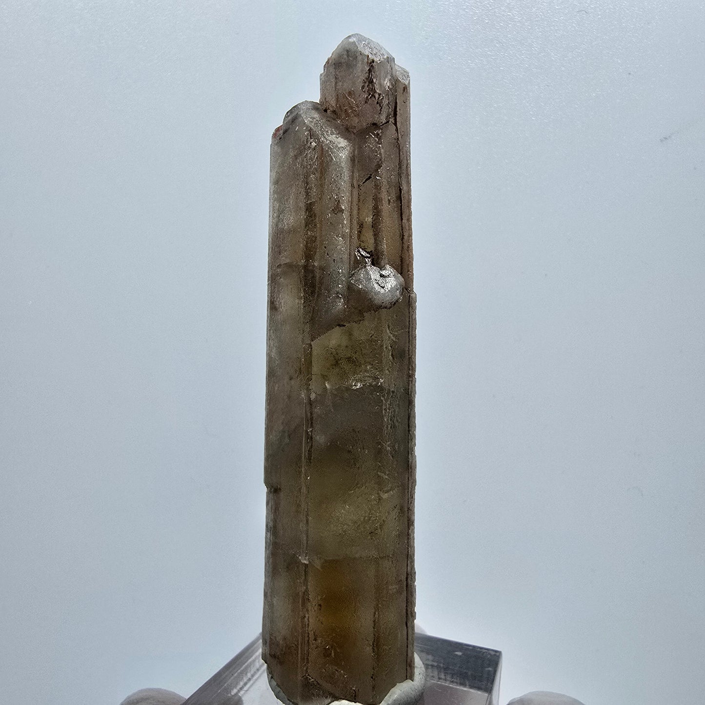 Seltener Baryt X Kristall, braun gelb Brukkaros, Namibia 73*23*16mm