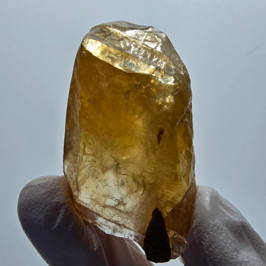 Cristal de calcite miel rare, Erongo, Namibie, 54*29*26 mm 